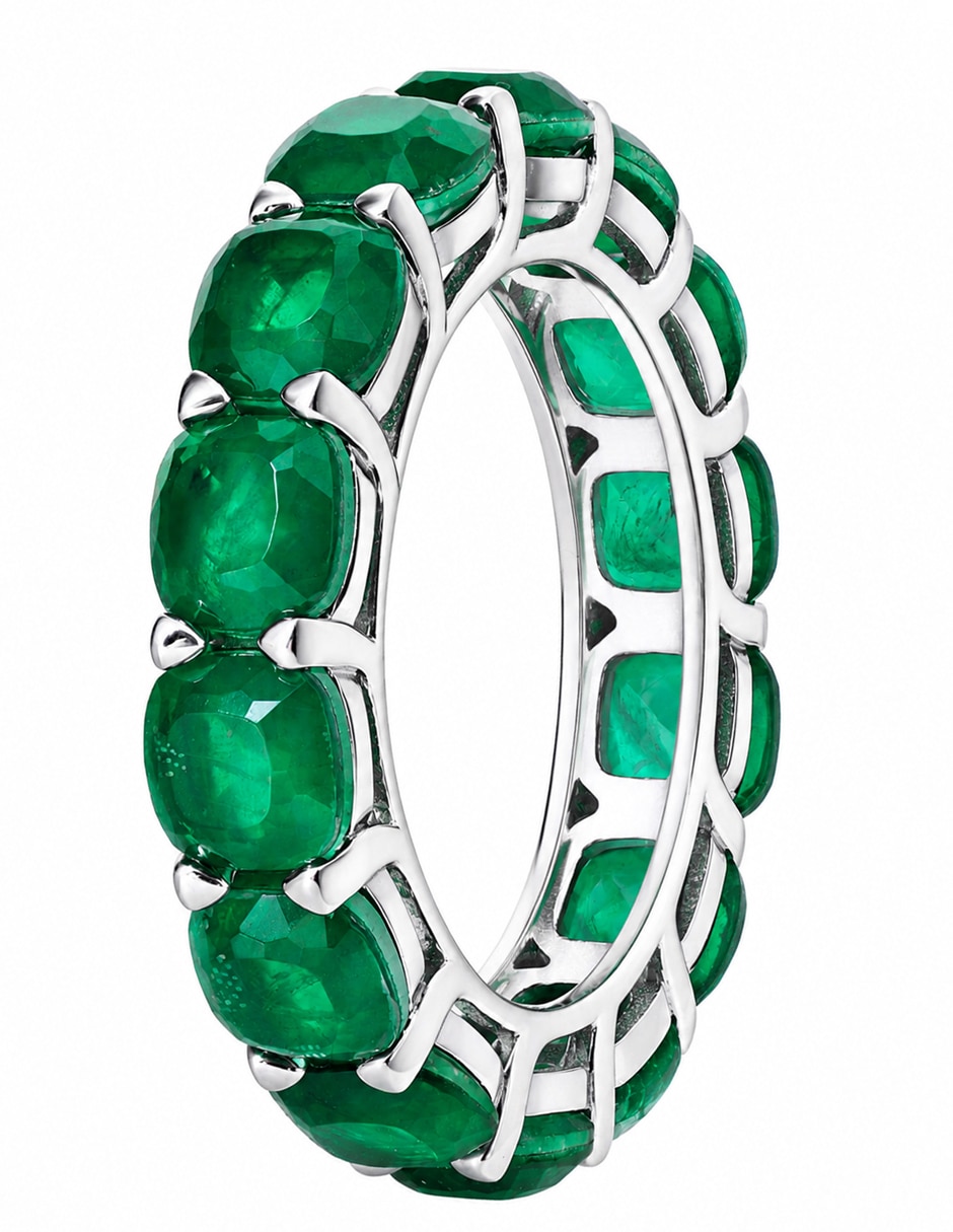Anillo Gladkova Joyería P 925 de Plata esmeralda