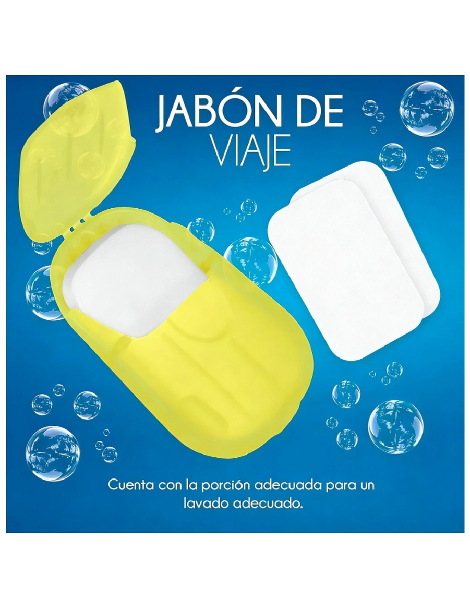Jabón para manos estuche con 20 láminas Genérica