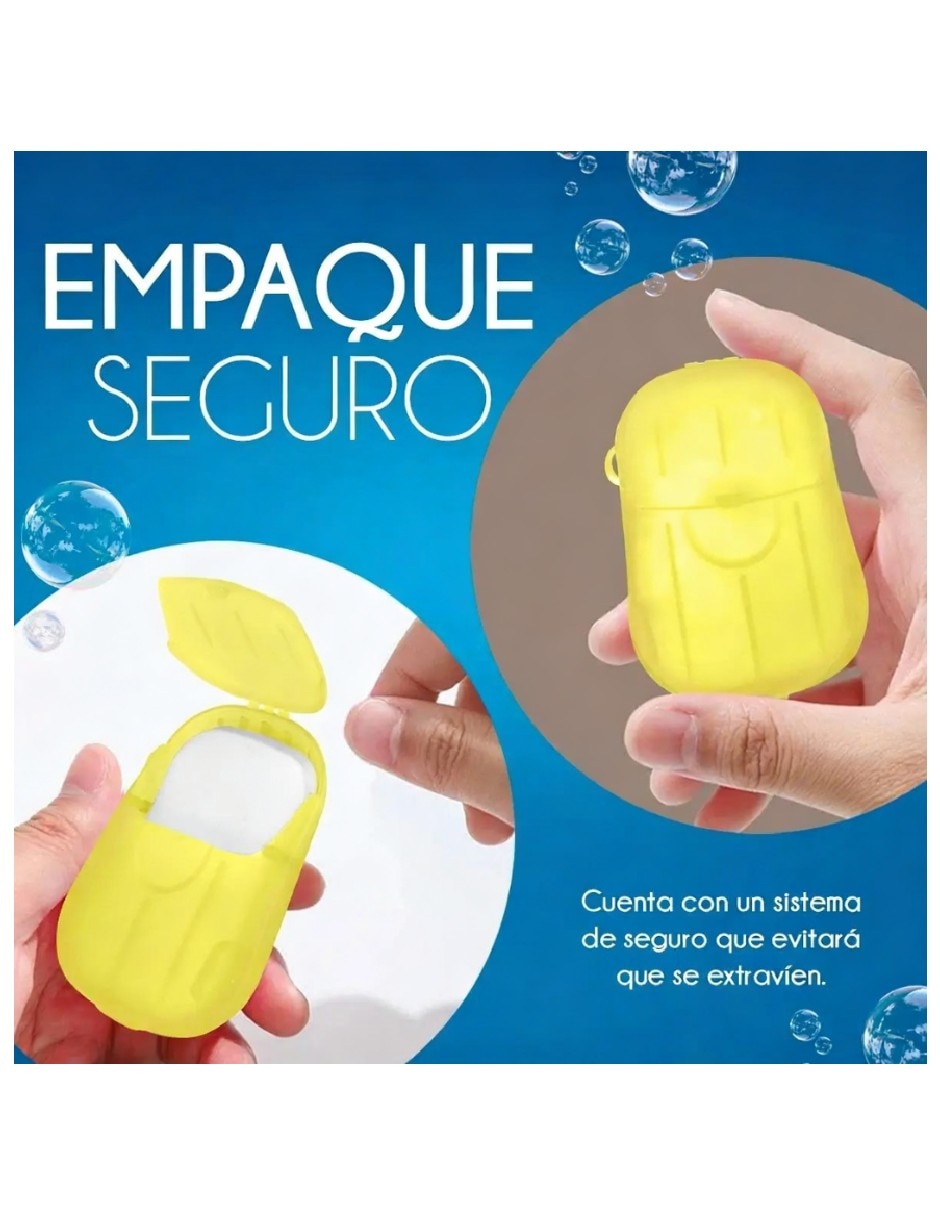 Jabón para manos estuche con 20 láminas Genérica