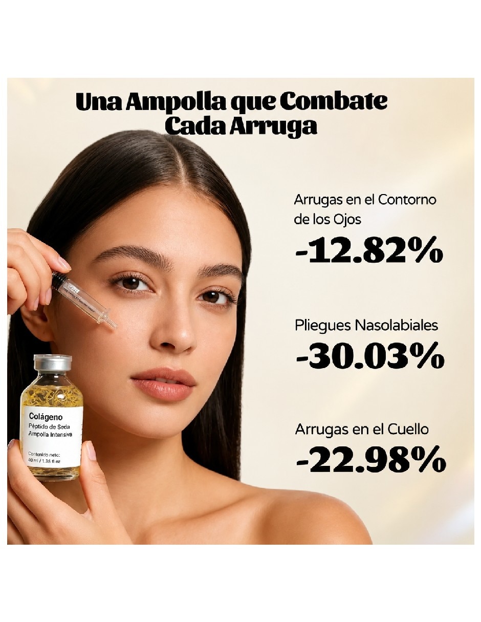 Sérum antiedad facial con Péptidos de seda y Colágeno profundo Genérica todo tipo piel