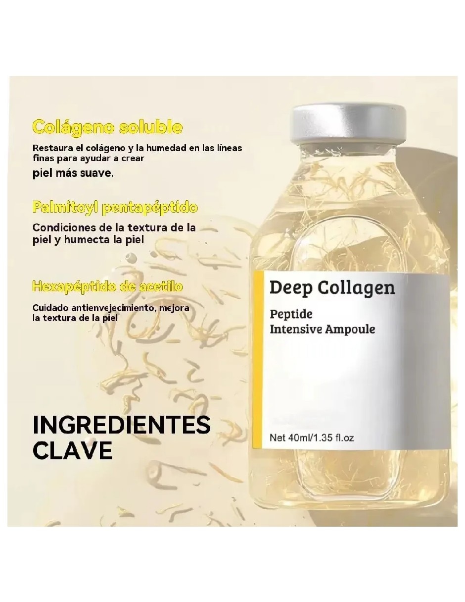 Sérum antiedad facial con Péptidos de seda y Colágeno profundo Genérica todo tipo piel