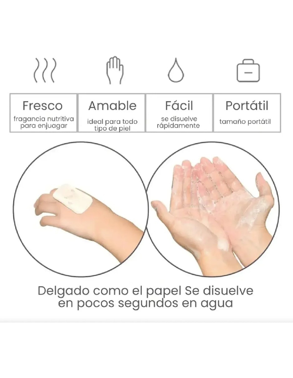 Jabón para manos set de 500 láminas de jabón + 3 estuches Genérica