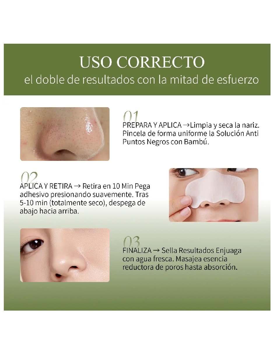 Mascarilla facial kit mascarilla removedora de puntos negros + papel absorvente para acné Genérica