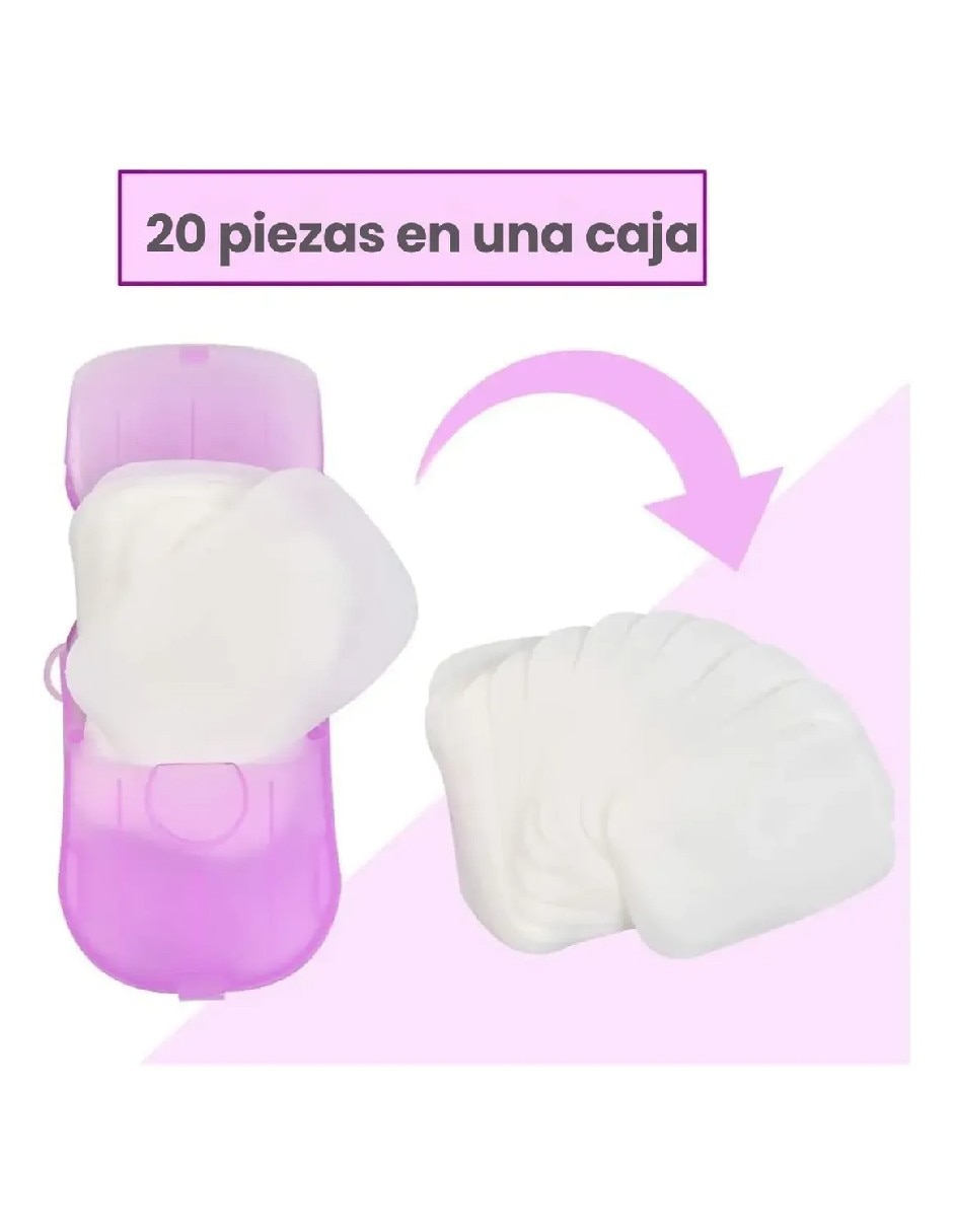 Jabón para manos set de 35 estuches con 20 láminas Genérica