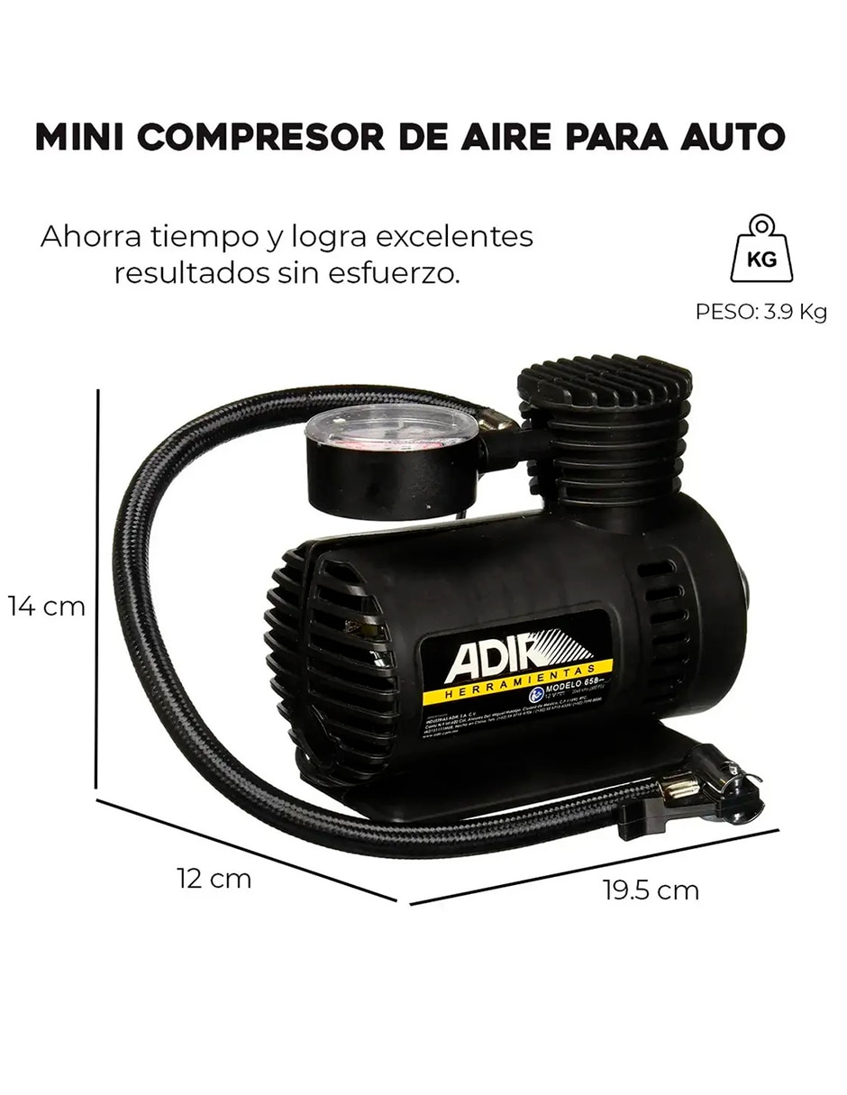 Compresor 0.911 L Adir 1 hp