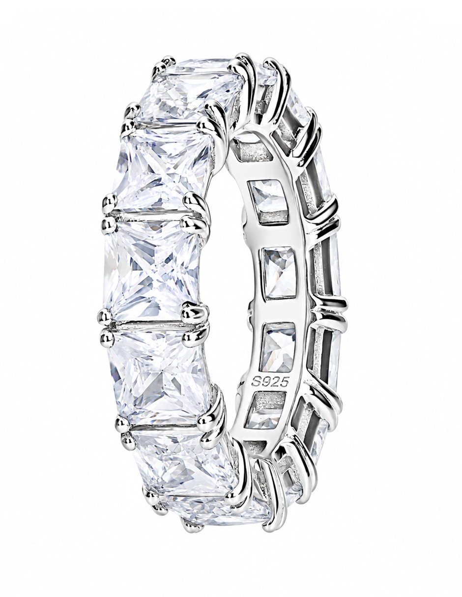 Anillo P 925 de plata zirconia 2