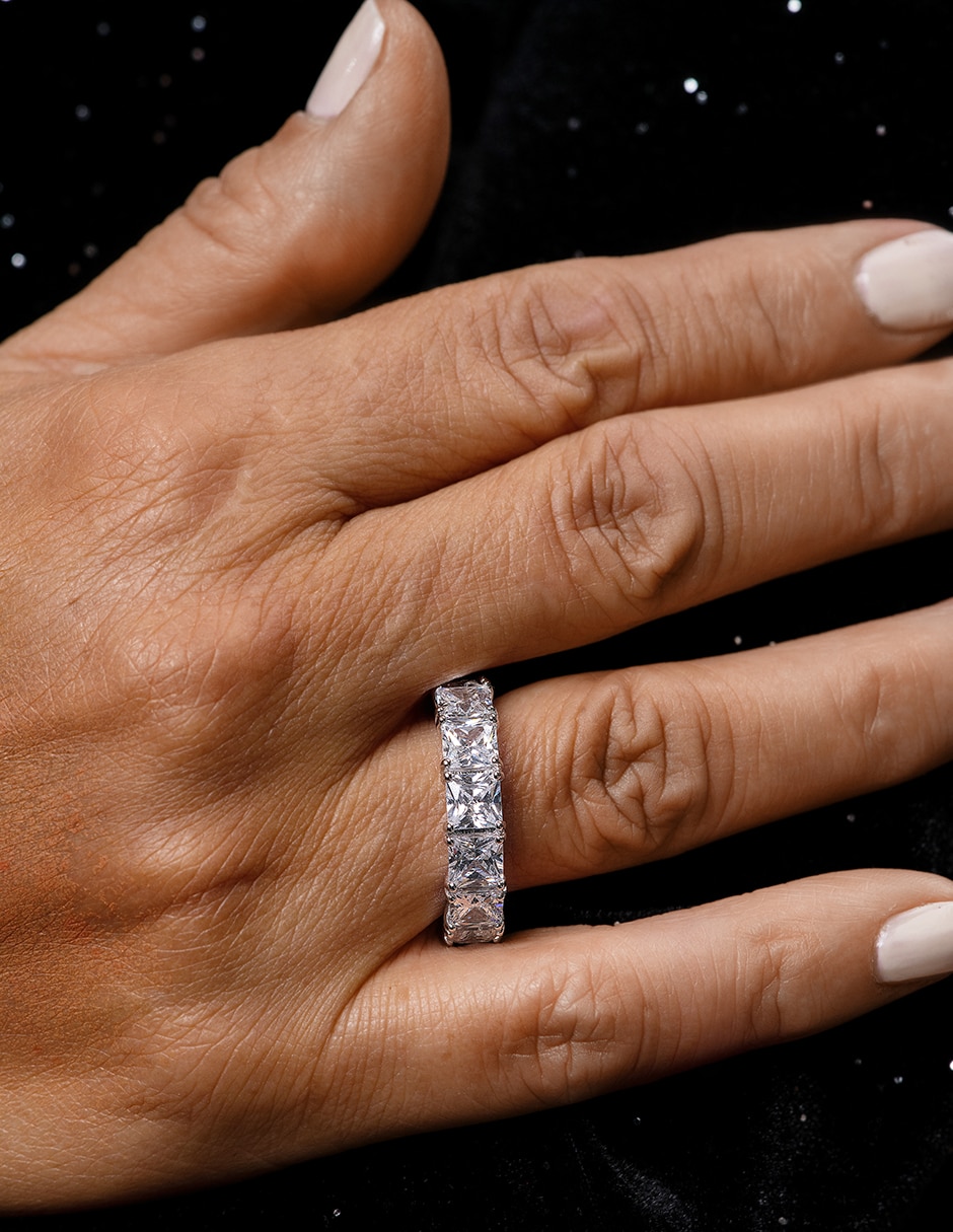 Anillo P 925 de plata zirconia 3