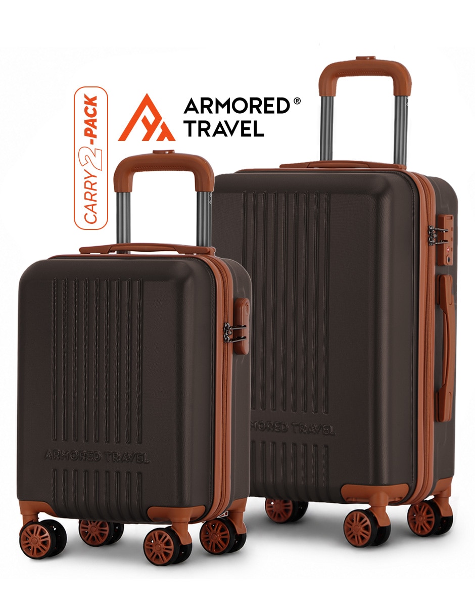 ARMORED TRAVEL Maleta con ruedas de mano armored travel carry-on 2 pack 20 + 16