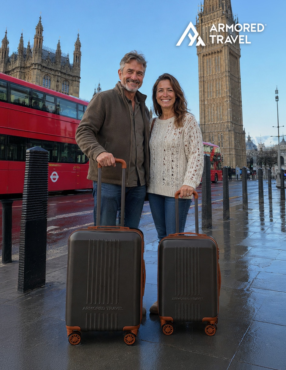 Maleta con ruedas de mano armored travel carry-on 2 pack 20 + 16