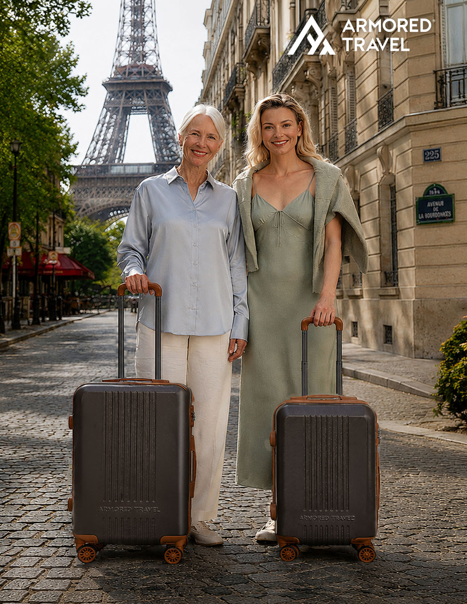 Maleta con ruedas de mano armored travel carry-on 2 pack 20 + 16
