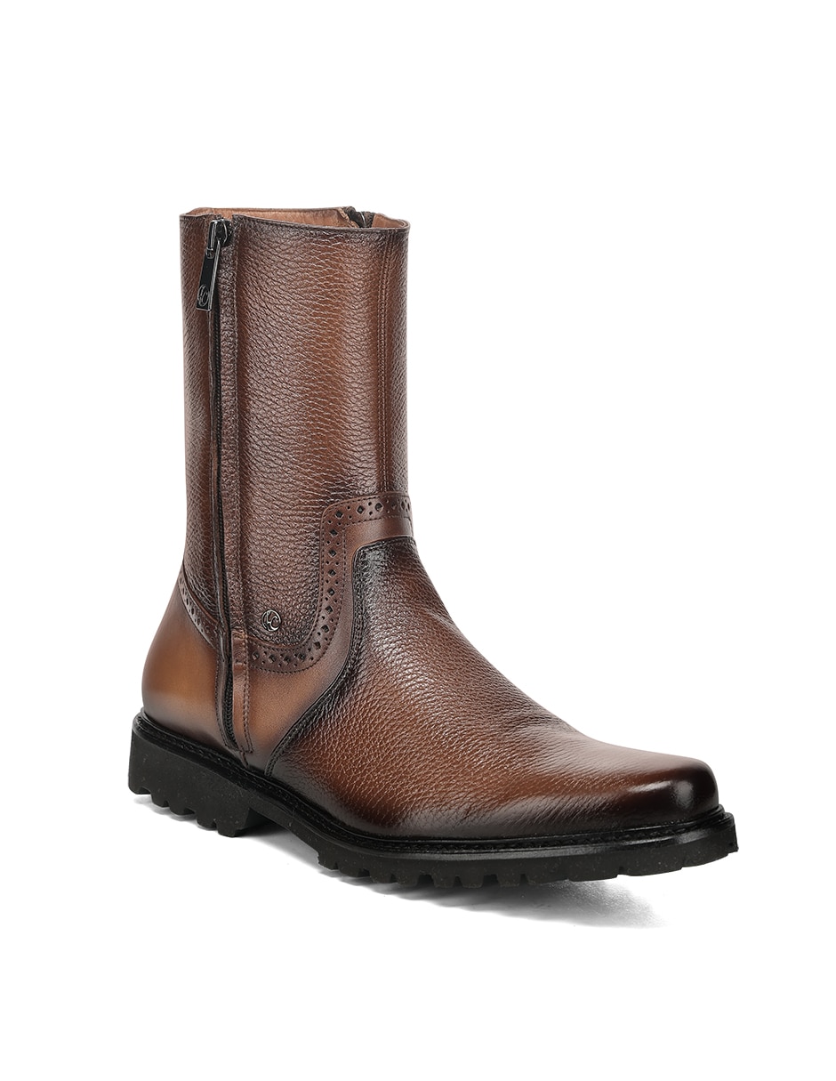 Bota de piel para hombre