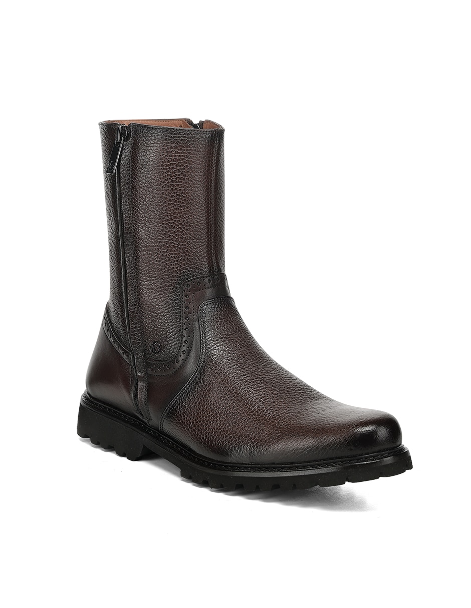 Bota de piel para hombre
