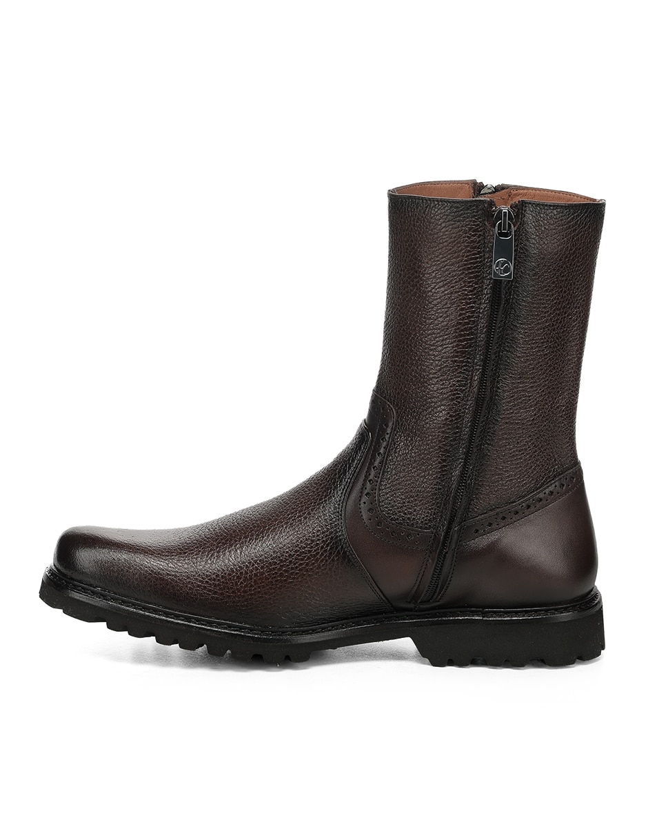 Bota Franco Cuadra de piel para hombre