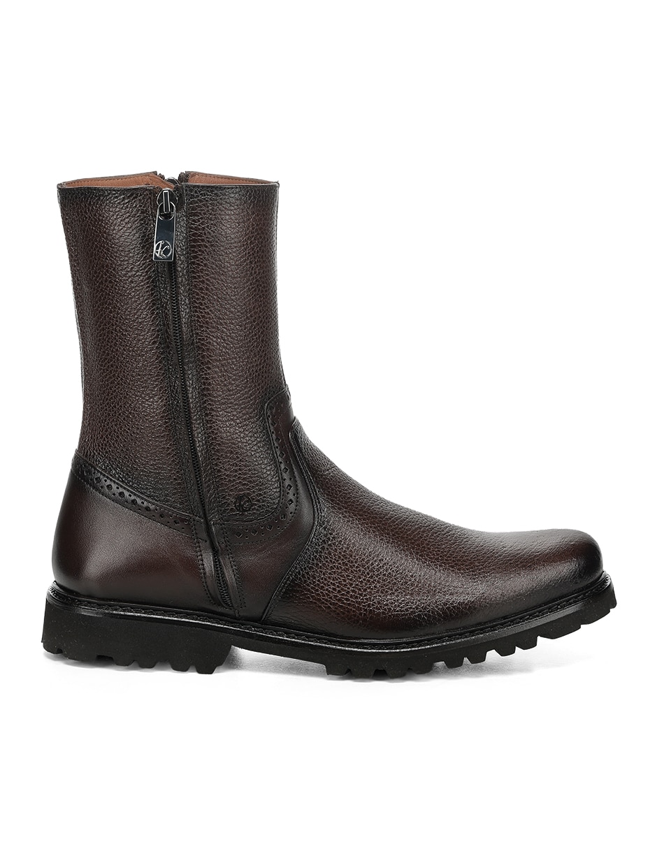 Bota Franco Cuadra de piel para hombre