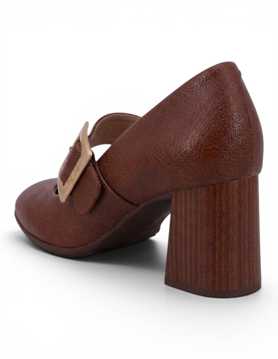 Zapatilla piel Manet Isis Cogñac 07