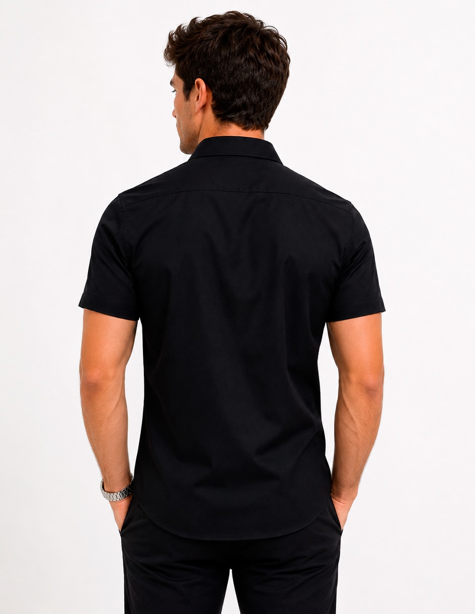 Camisa business casual Medizin uniformes manga corta para hombre