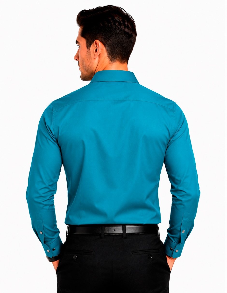 Camisa casual Medizin uniformes manga larga para hombre