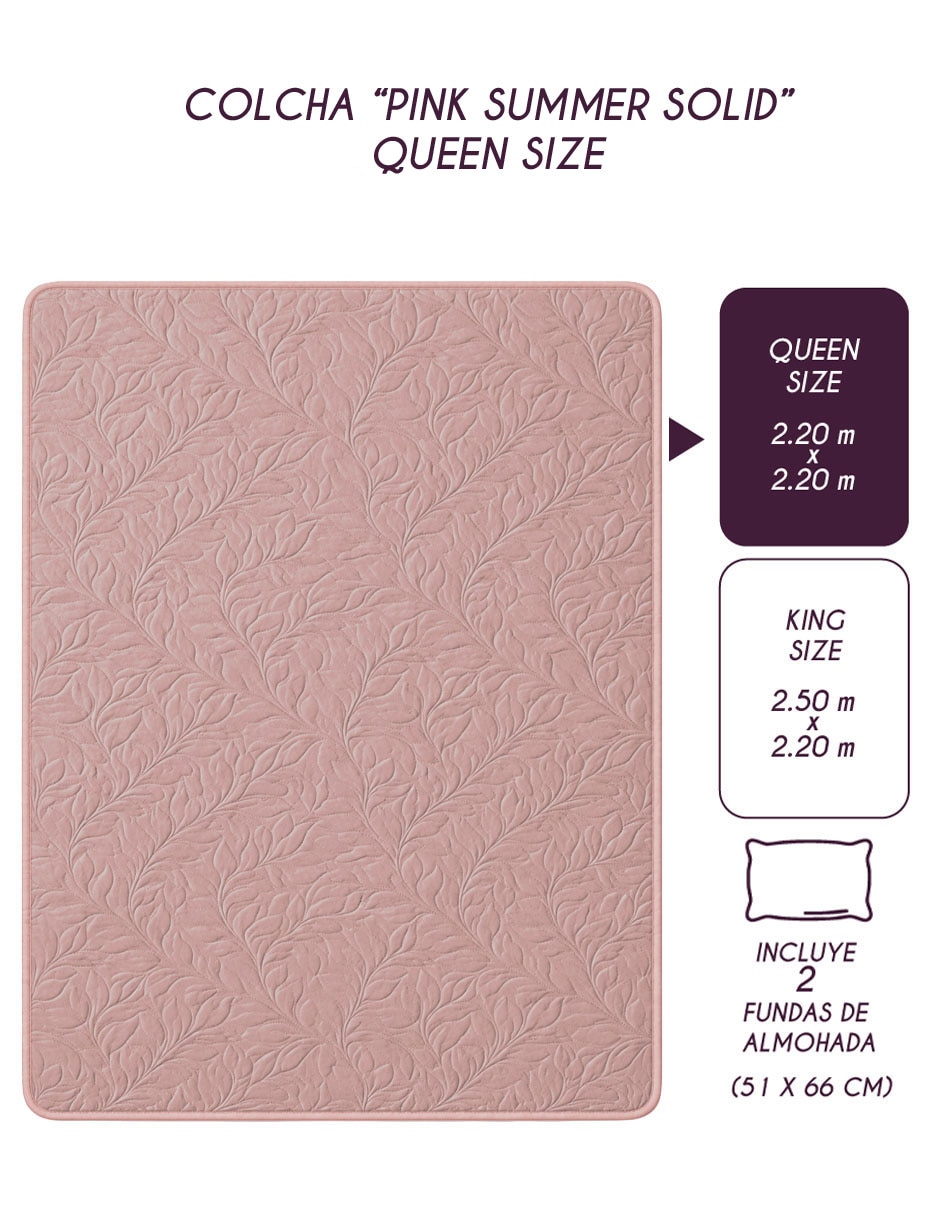 Set de colcha Home Access Summer Pink