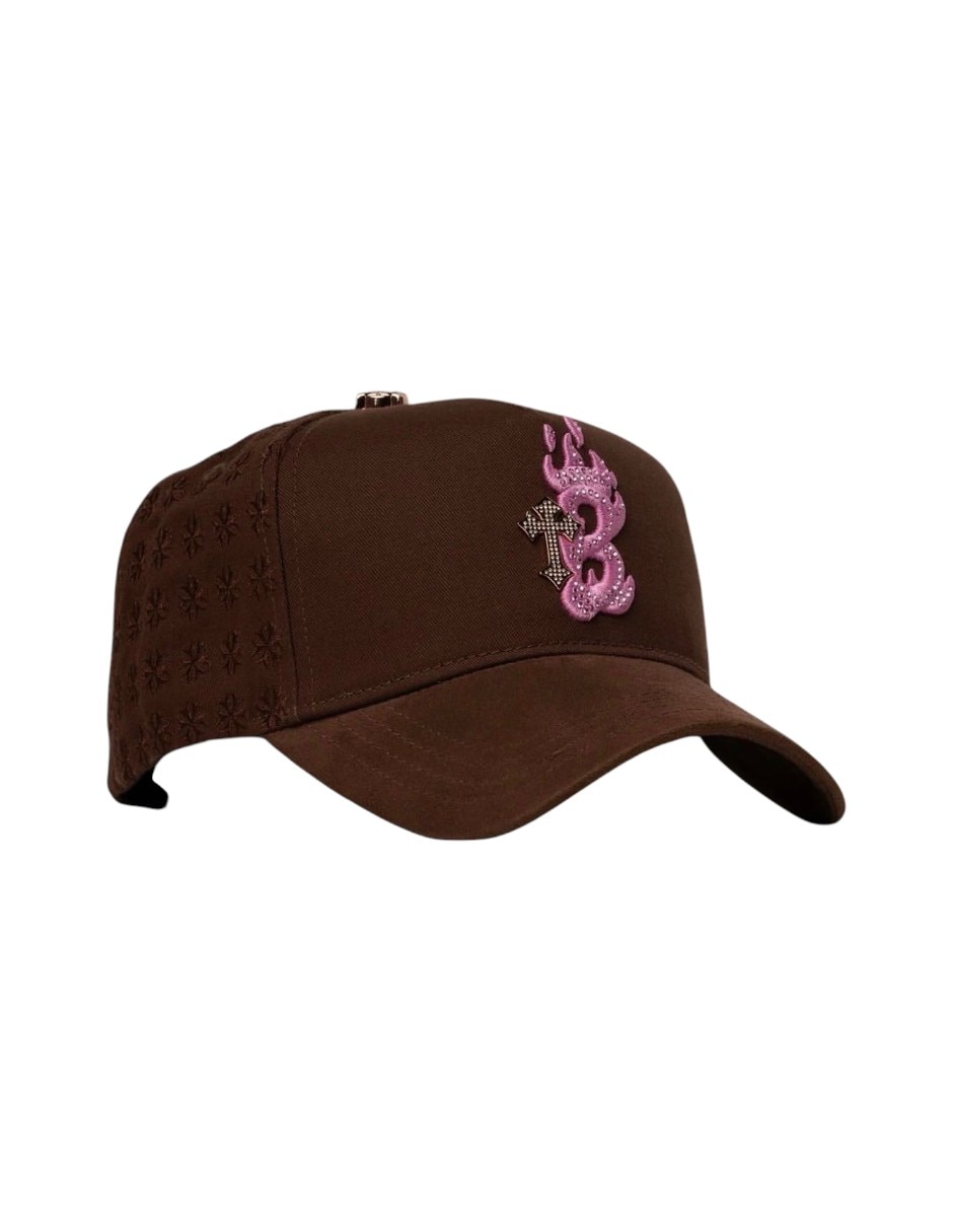Gorra visera curva snapback casual Barbas Hats B-cross Pnk para hombre