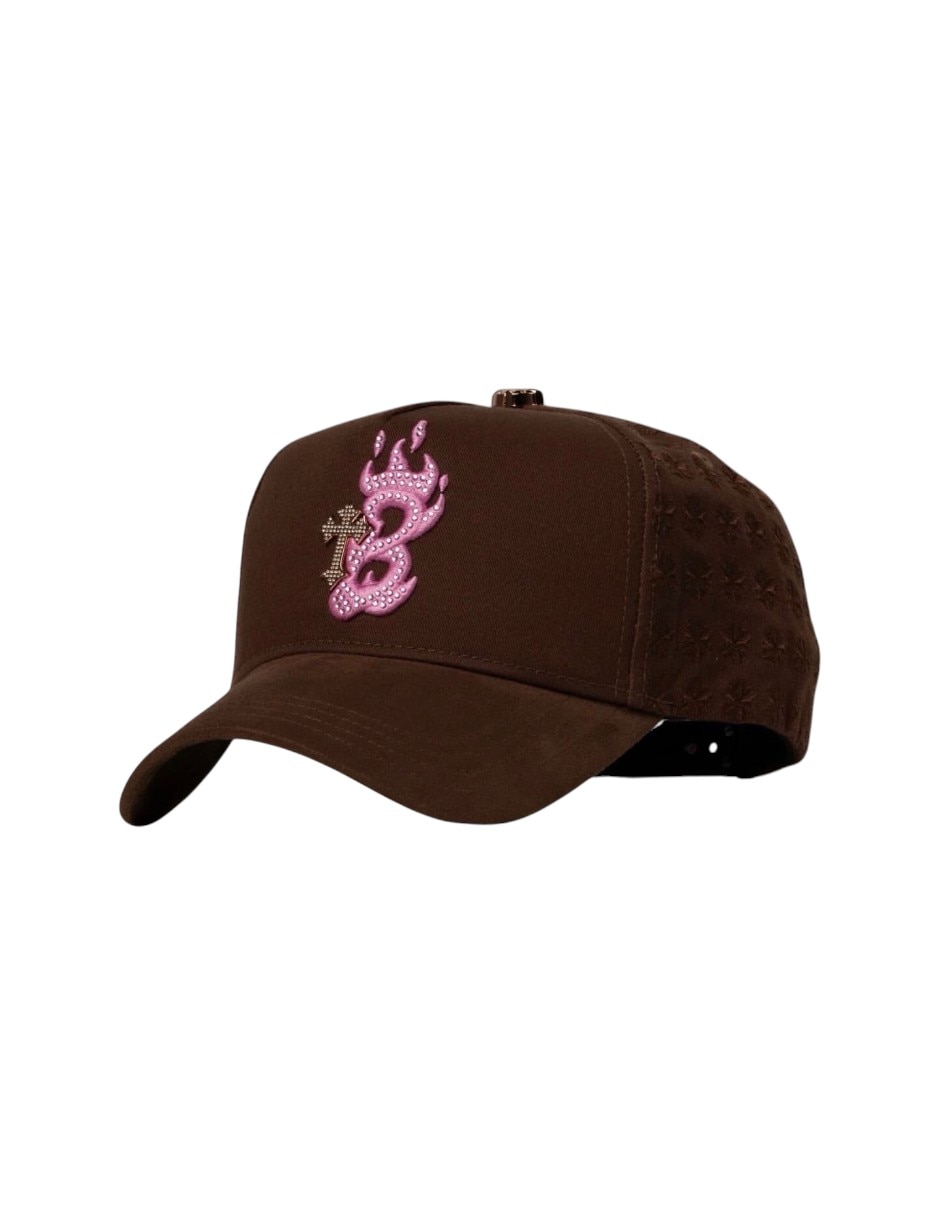 Gorra visera curva snapback casual Barbas Hats B-cross Pnk para hombre