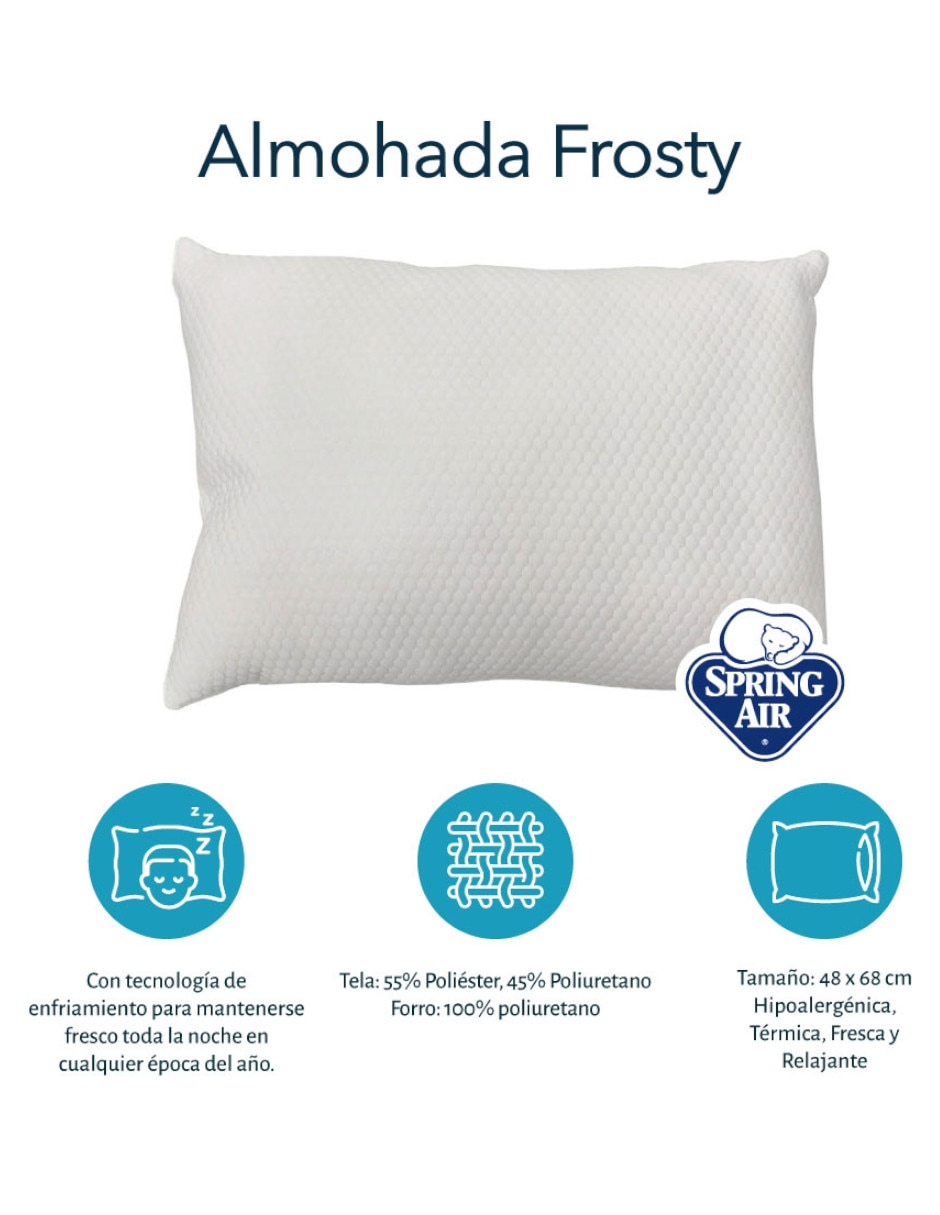 Protector de colchón Spring Air Ultra Softy Frosty acolchado impermeable