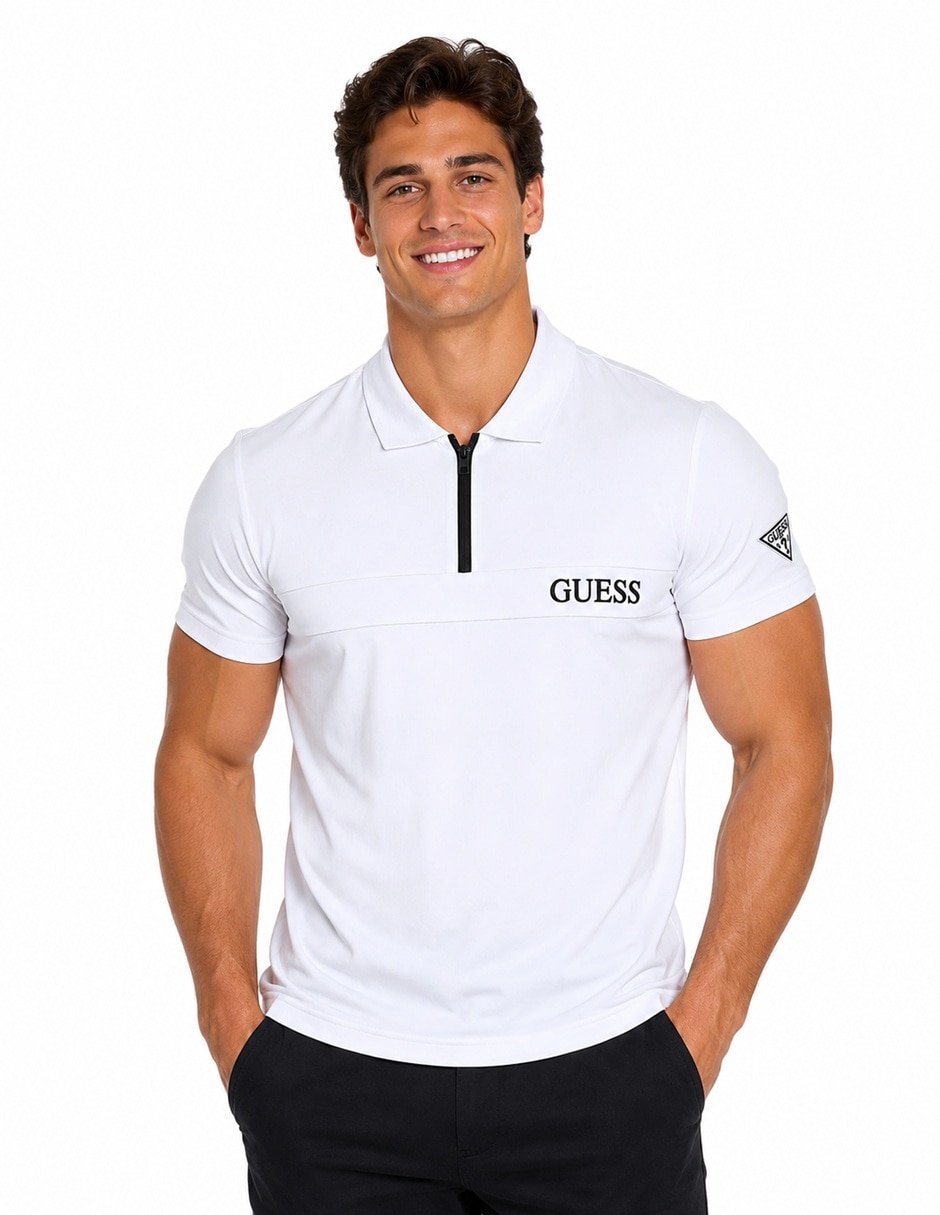 Playera Ariel Zip Up cuello polo para hombre Playera Ariel Zip Up cuello polo para hombre