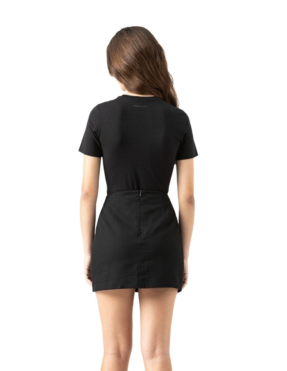 Playera manga corta Monastery Couture Horsebeat cuello redondo para mujer