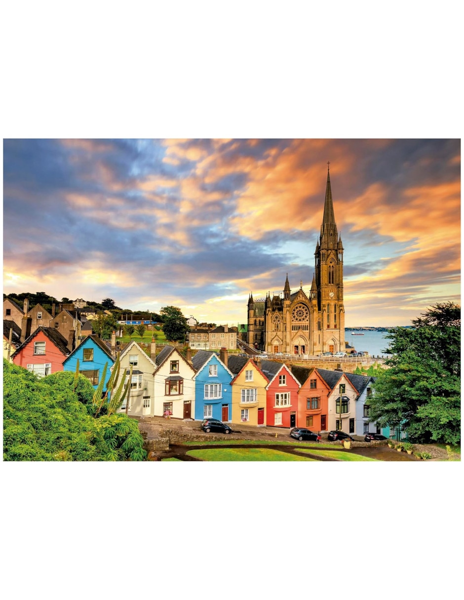 Rompecabezas Lugares famosos del mundo catedral de Cobh Irlanda Educa 1000 piezas