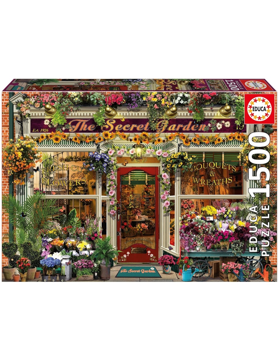 Rompecabezas Flores The Secret Garden Educa 1500 piezas