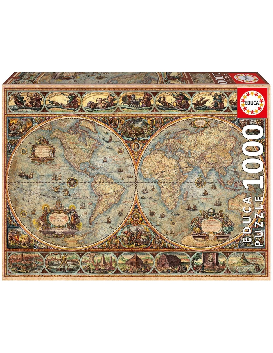 Rompecabezas Mapa histórico orbis terrarum Educa 1000 piezas