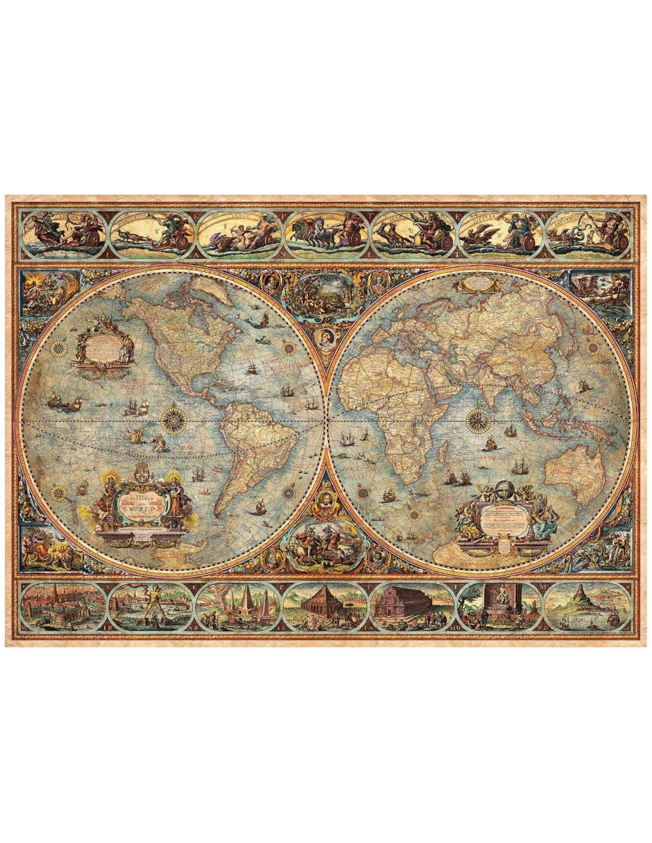 Rompecabezas Mapa histórico orbis terrarum Educa 1000 piezas