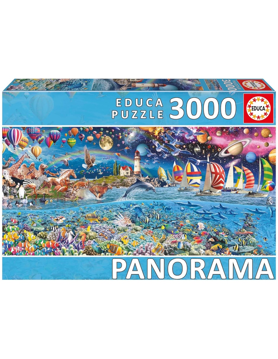 Rompecabezas Mar Vida Panorama Educa 3000 piezas