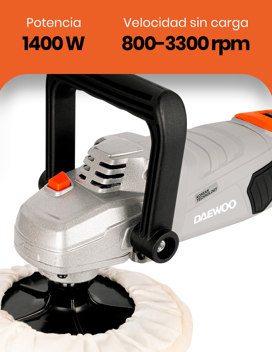 Pulidora Orbital Daewoo DACP1400 1400 W