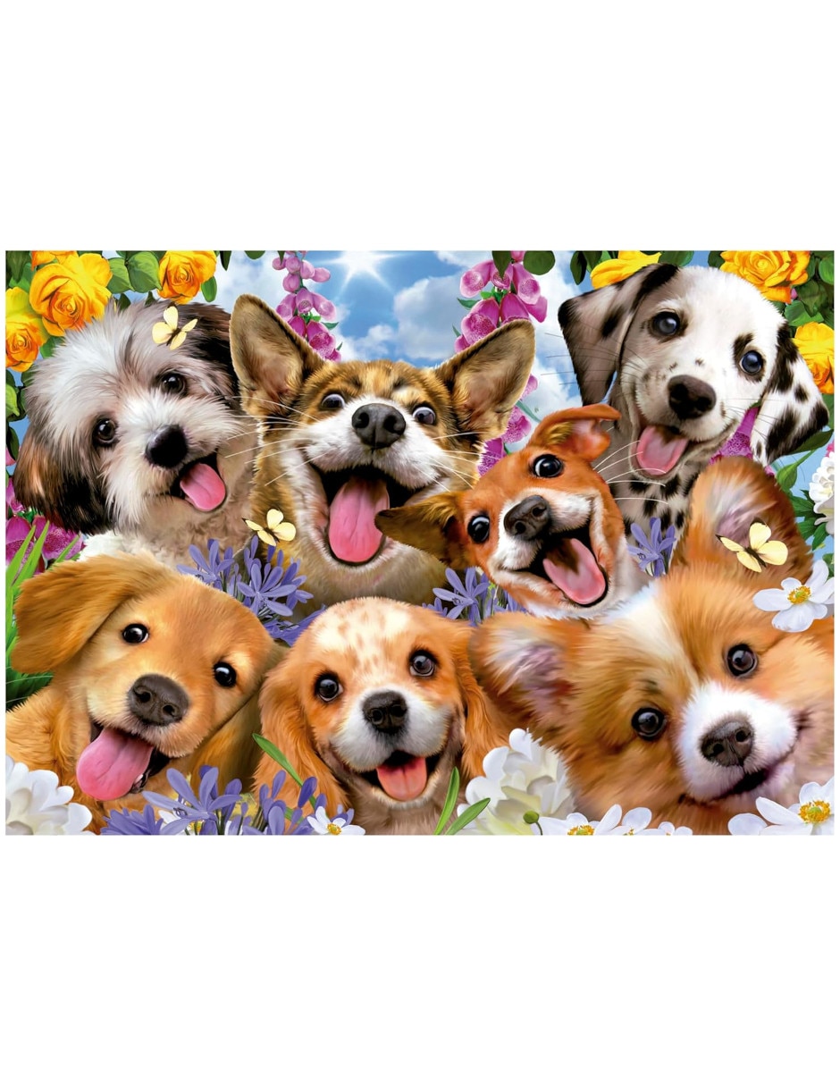 Rompecabezas Perritos selfie Educa 1000 piezas