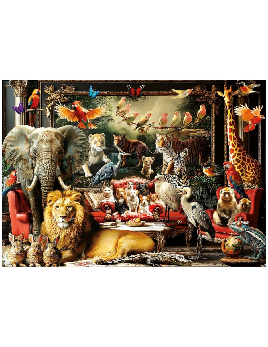Rompecabezas Animales la mansion animal Educa 1500 piezas