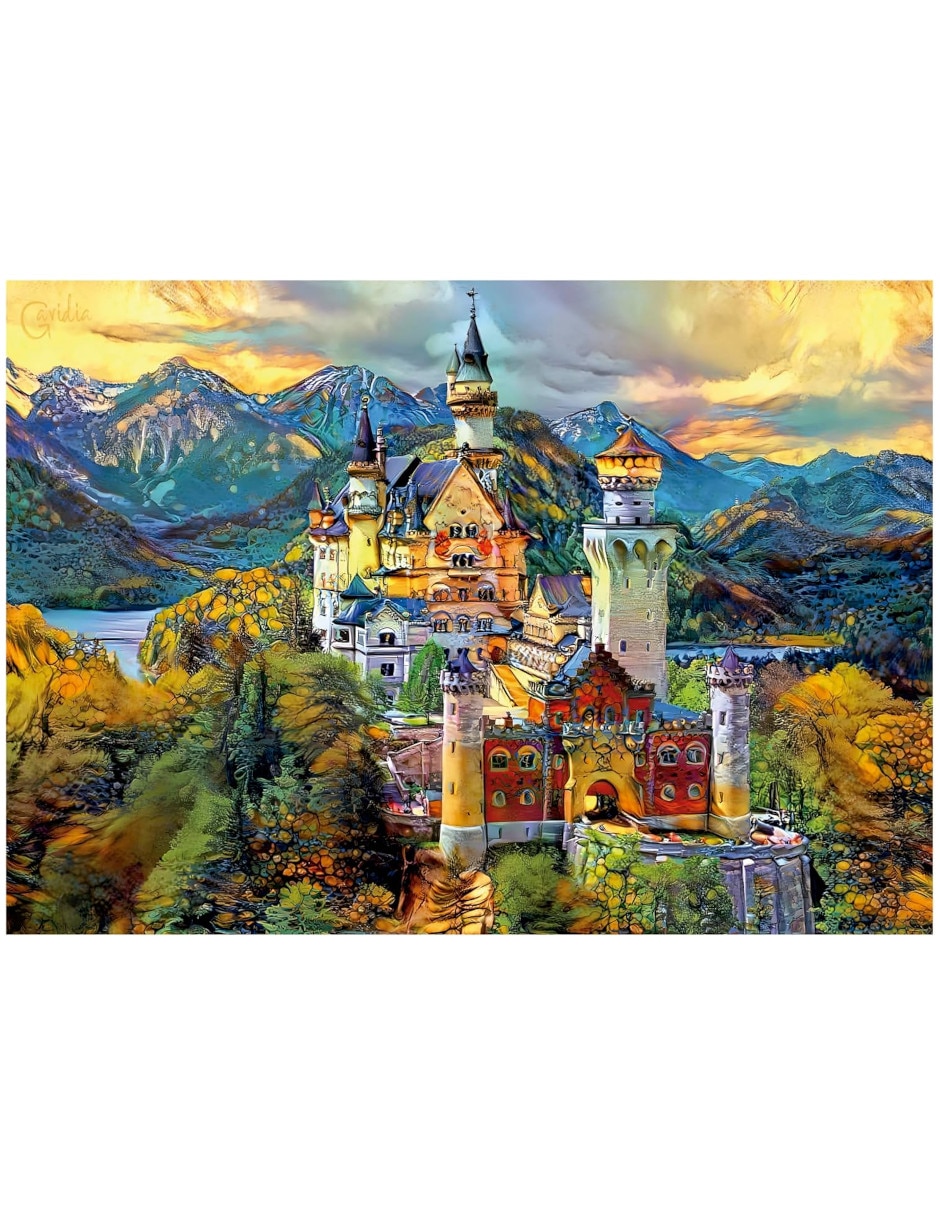 Rompecabezas castillo Neuschwanstein Educa 1000 piezas
