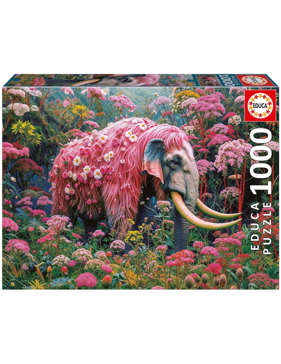 Rompecabezas Elefante Floral Educa 1000 piezas