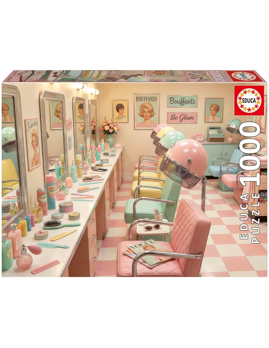Rompecabezas retro Glam salon Educa 1000 piezas
