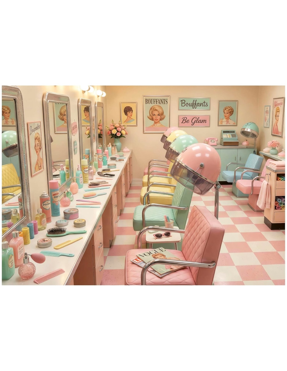 Rompecabezas retro Glam salon Educa 1000 piezas