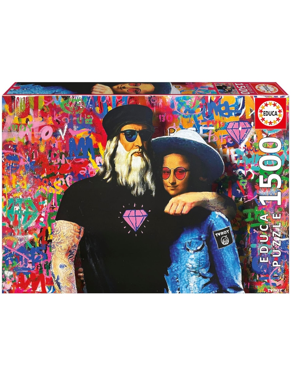 Rompecabezas Artistas modernos Leo Y Lisa tv boy Educa 1500 piezas