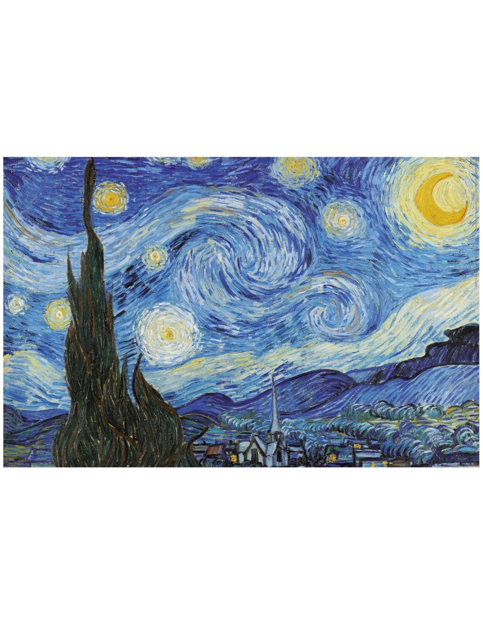 Rompecabezas noche estrellada van gogh noche estrellada miniatura educa 1000 piezas