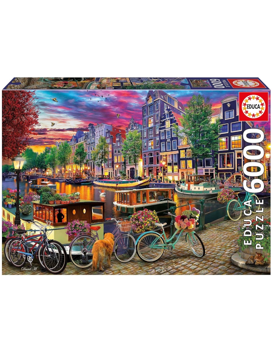Rompecabezas Bicicletas en Amsterdam Educa 6000 piezas