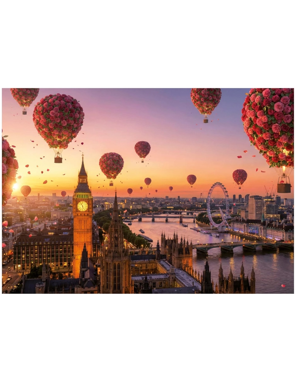 Rompecabezas floracion en Londres Educa 1000 piezas