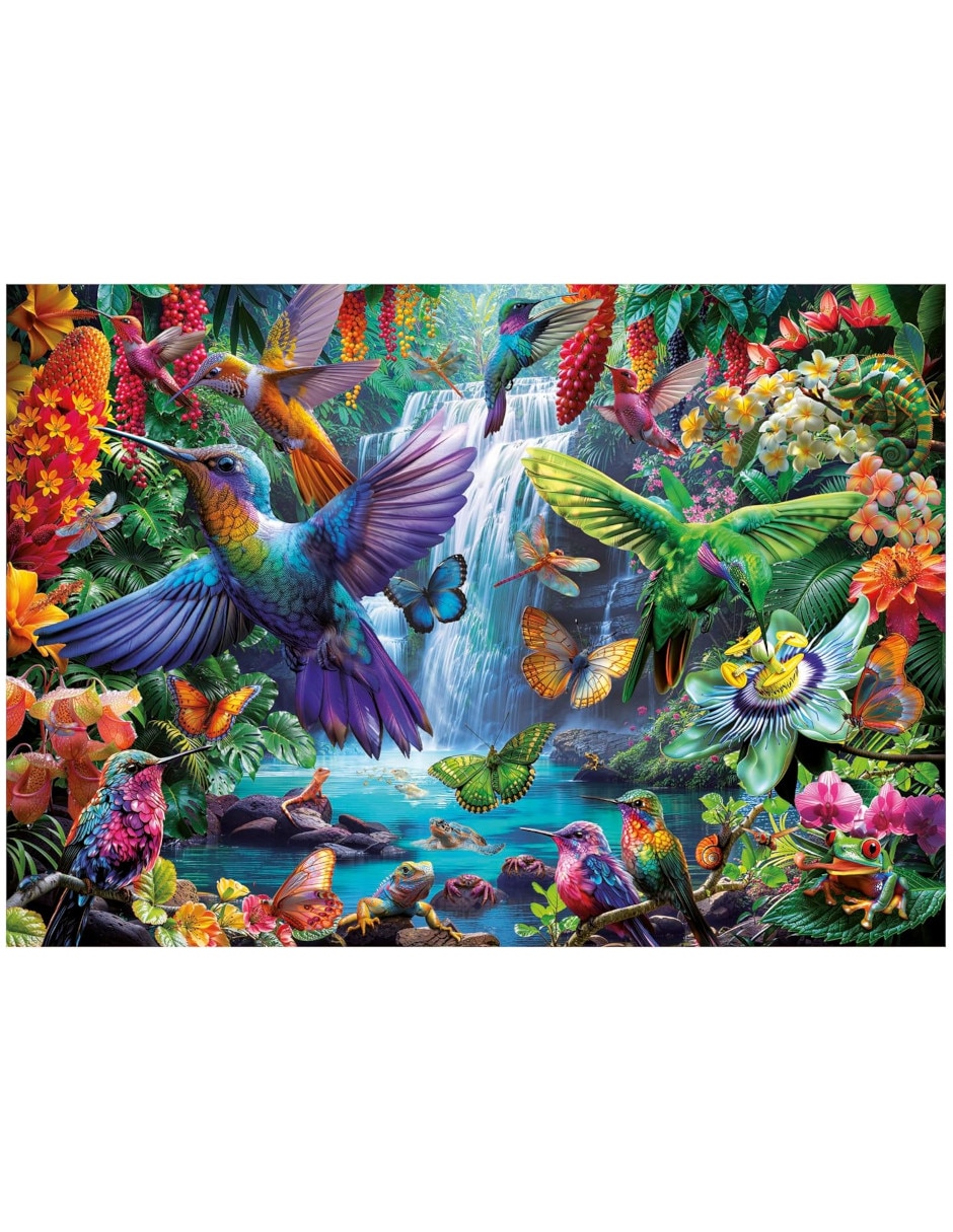 Rompecabezas animales colibries tropicales Educa 1000 piezas