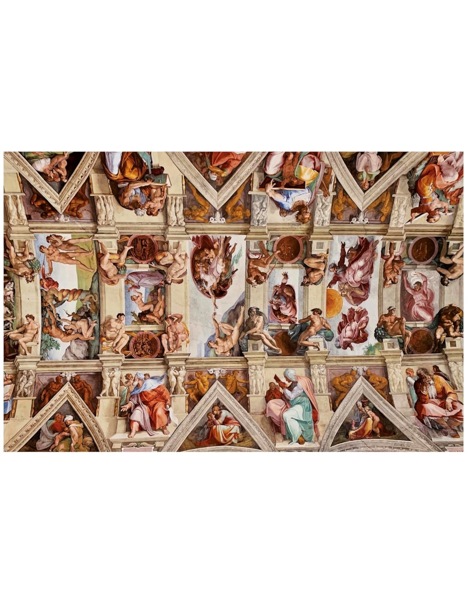 Rompecabezas capilla sixtina capilla sixtina miniatura educa 1000 piezas