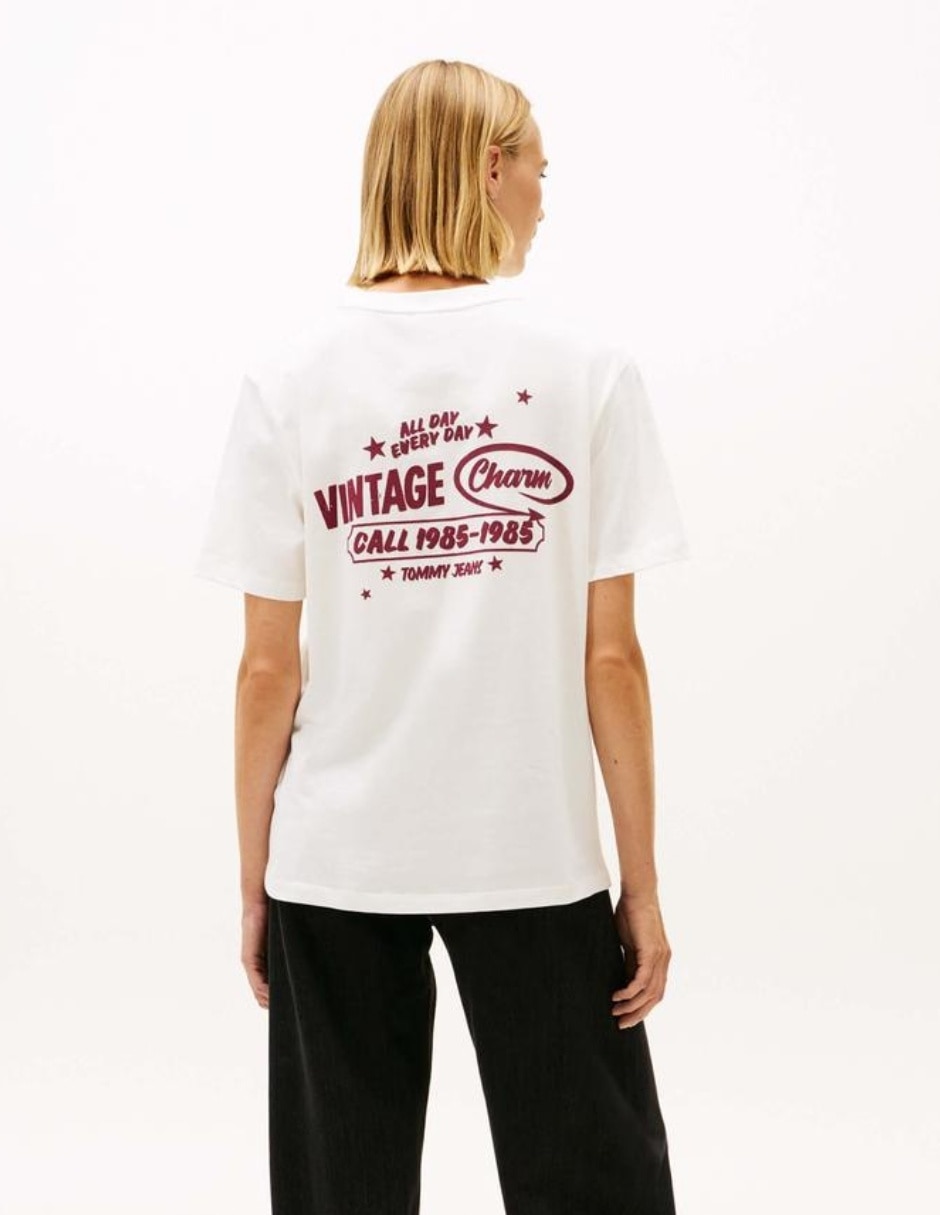 Playera manga corta cuello redondo para mujer 2