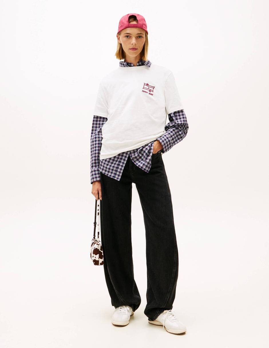 Playera manga corta cuello redondo para mujer 3