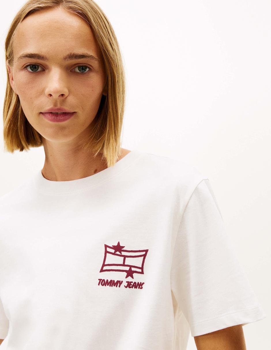 Playera manga corta cuello redondo para mujer 5