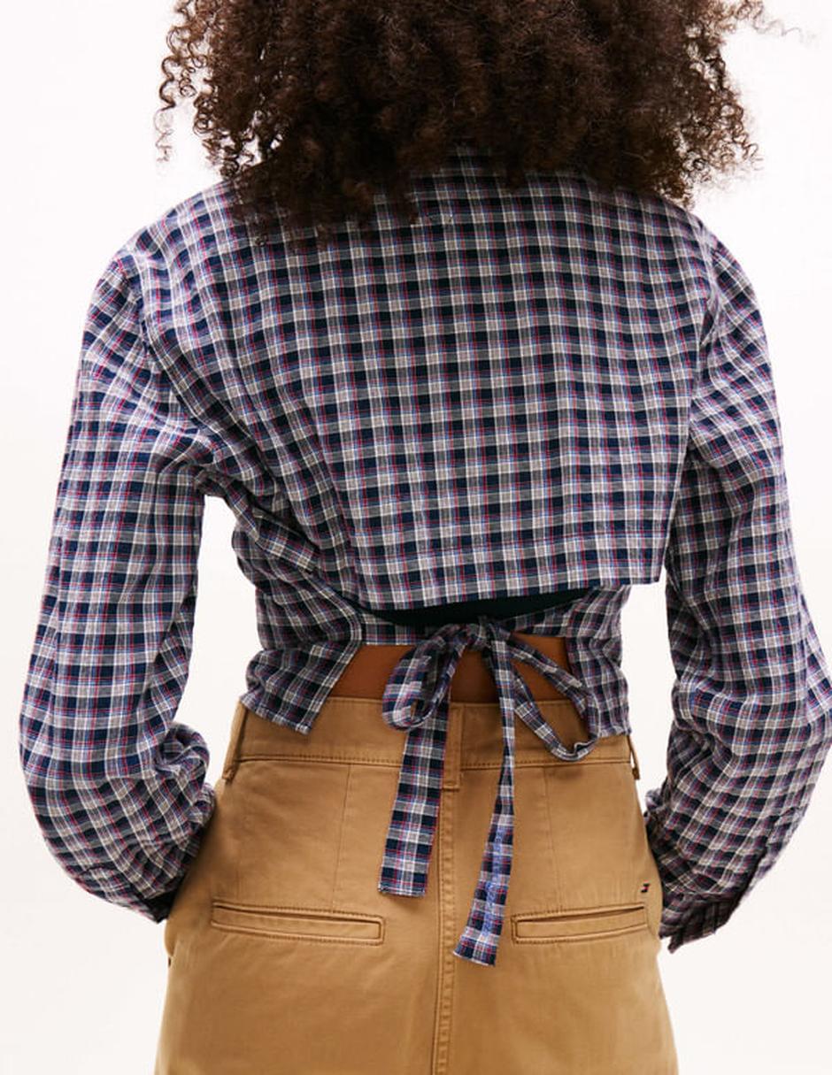 Camisa de algodón manga larga para mujer 5