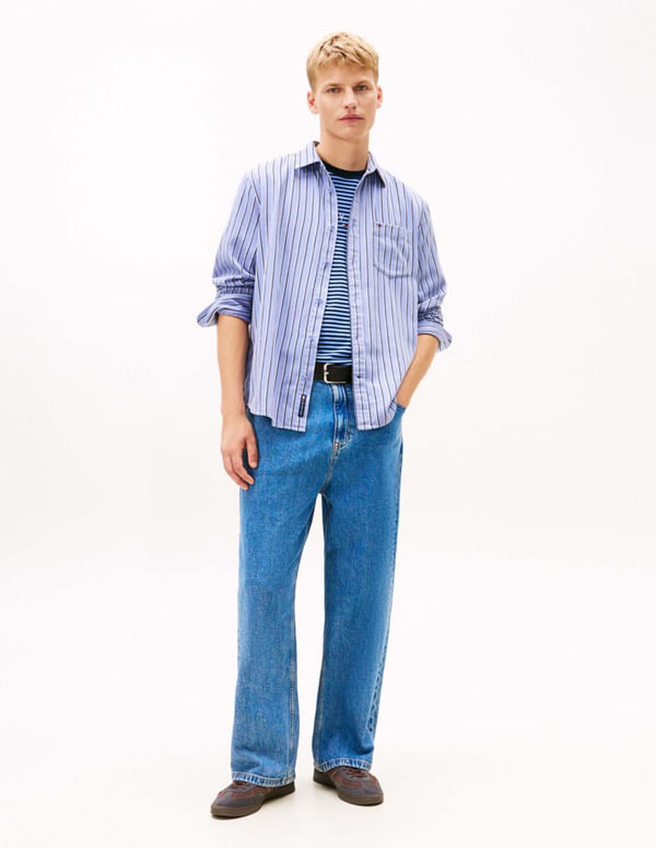 Camisa casual algodón manga larga para hombre 3
